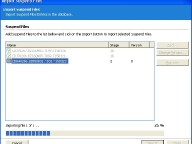 Import of log files.