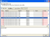 Review of individual events after a successful export of a log file.