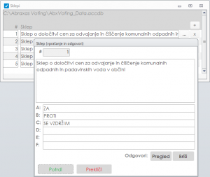 glasovanje na seji občinskega sveta